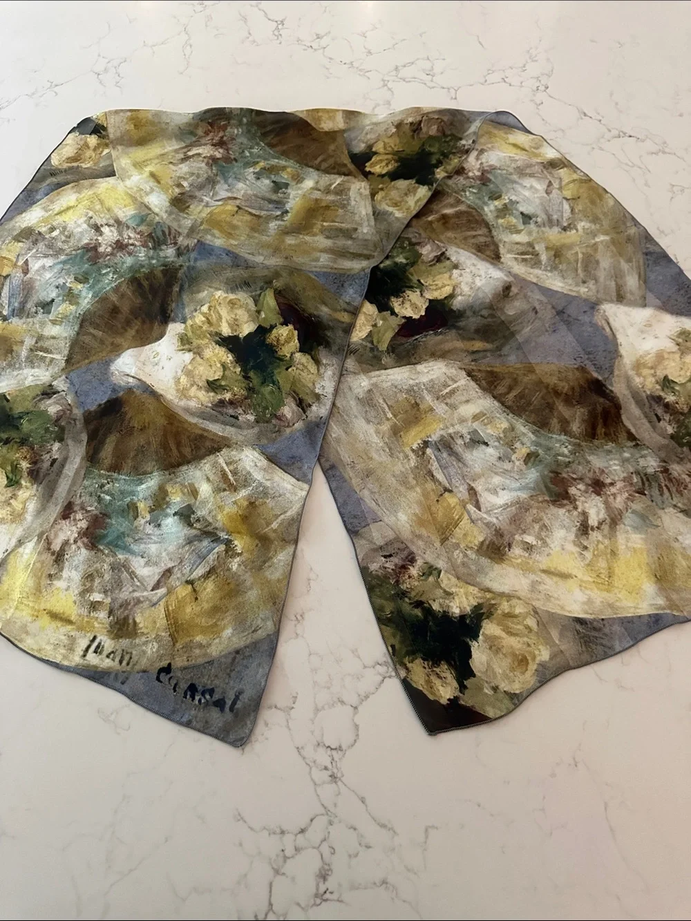 Beautiful Broichier Soieries Silk Scarf 